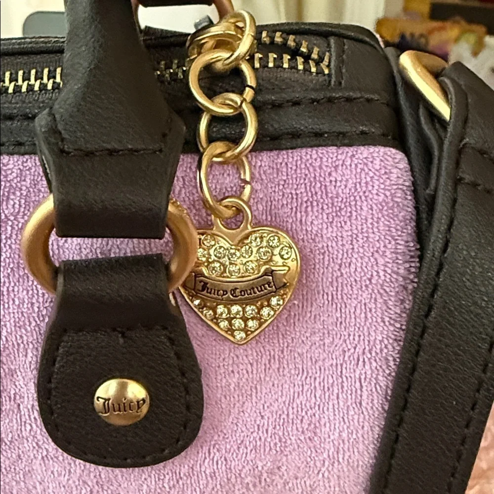Juicy Couture Purple and Black Satchel